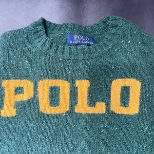 Boy Authentic Ralph Lauren wool blend knit long sleeve. Size (S/P 8)